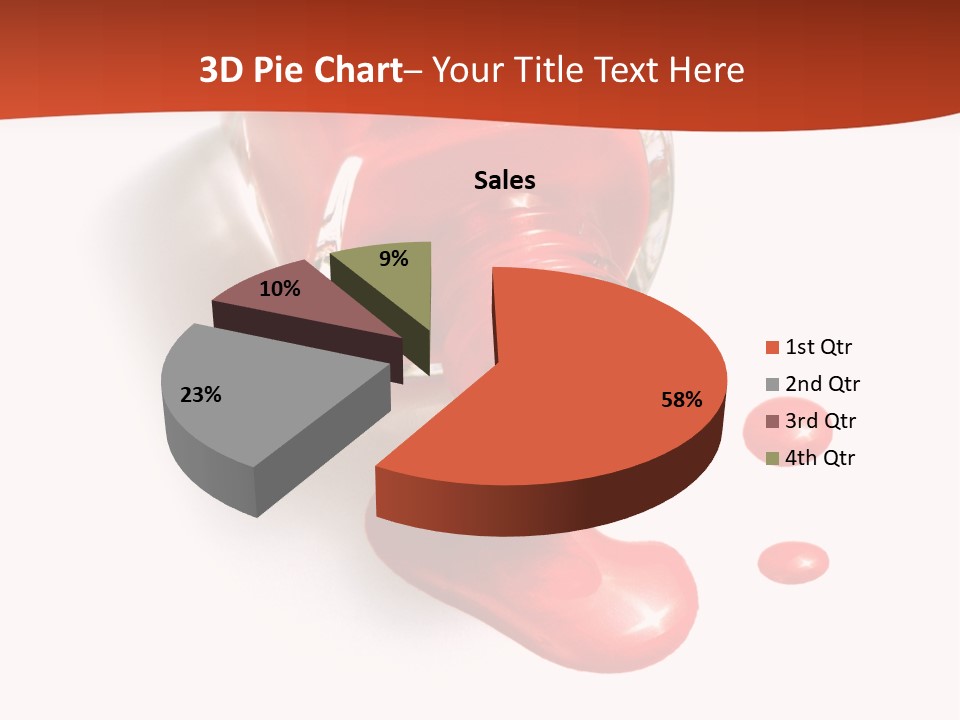 Shiny Red Cosmetics PowerPoint Template