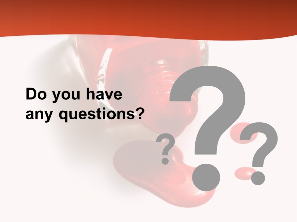 Shiny Red Cosmetics PowerPoint Template