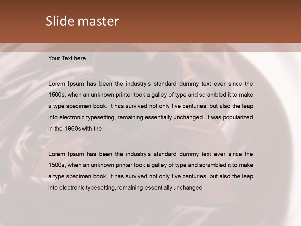 Cream Garnish Shaving PowerPoint Template