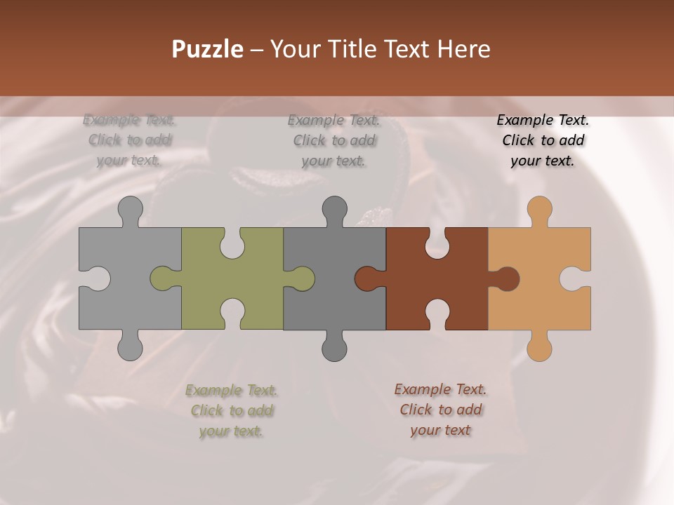 Cream Garnish Shaving PowerPoint Template