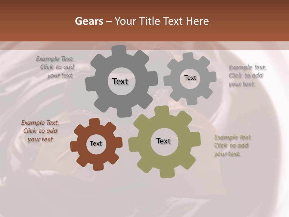 Cream Garnish Shaving PowerPoint Template