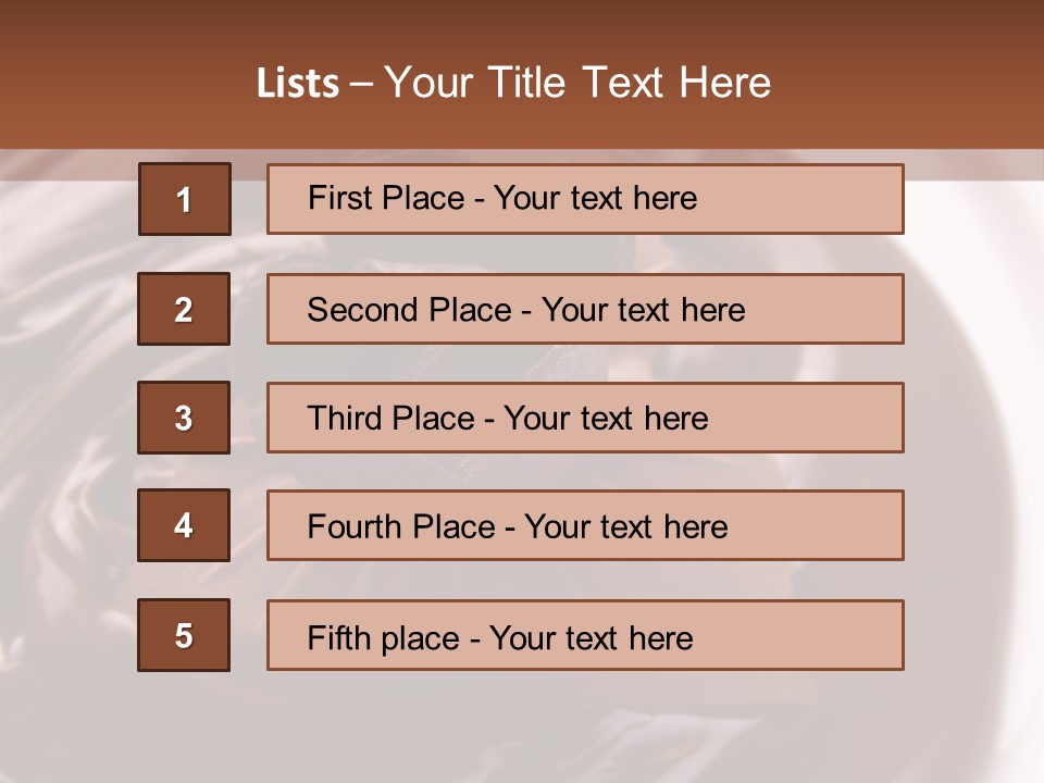 Cream Garnish Shaving PowerPoint Template