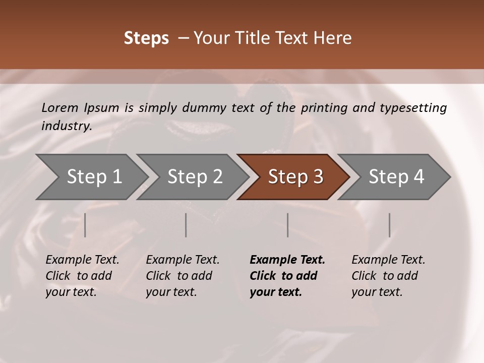 Cream Garnish Shaving PowerPoint Template
