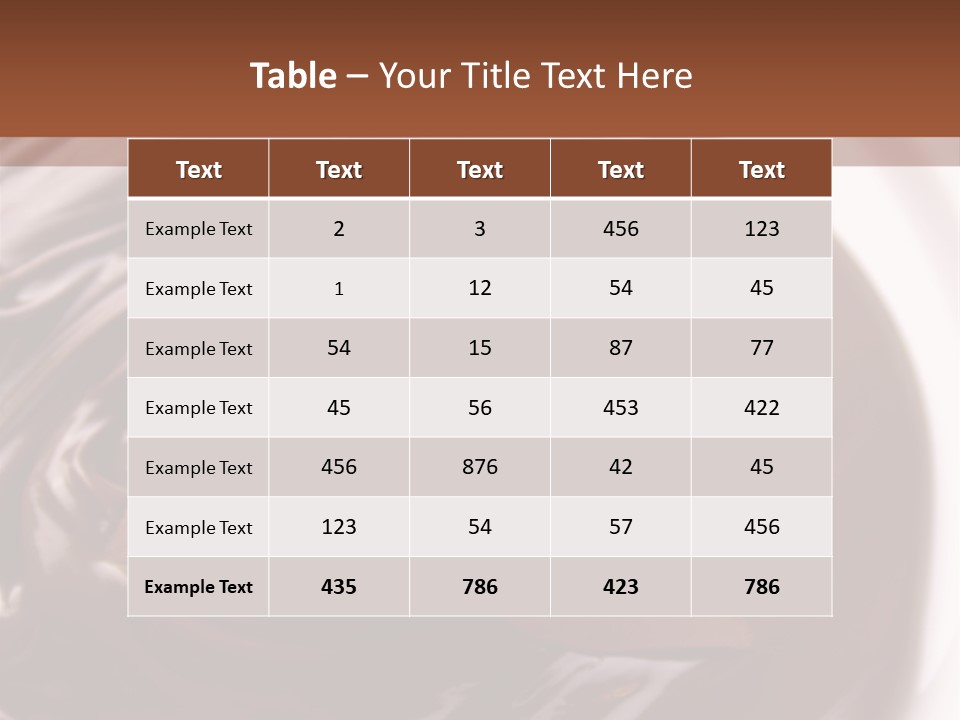 Cream Garnish Shaving PowerPoint Template
