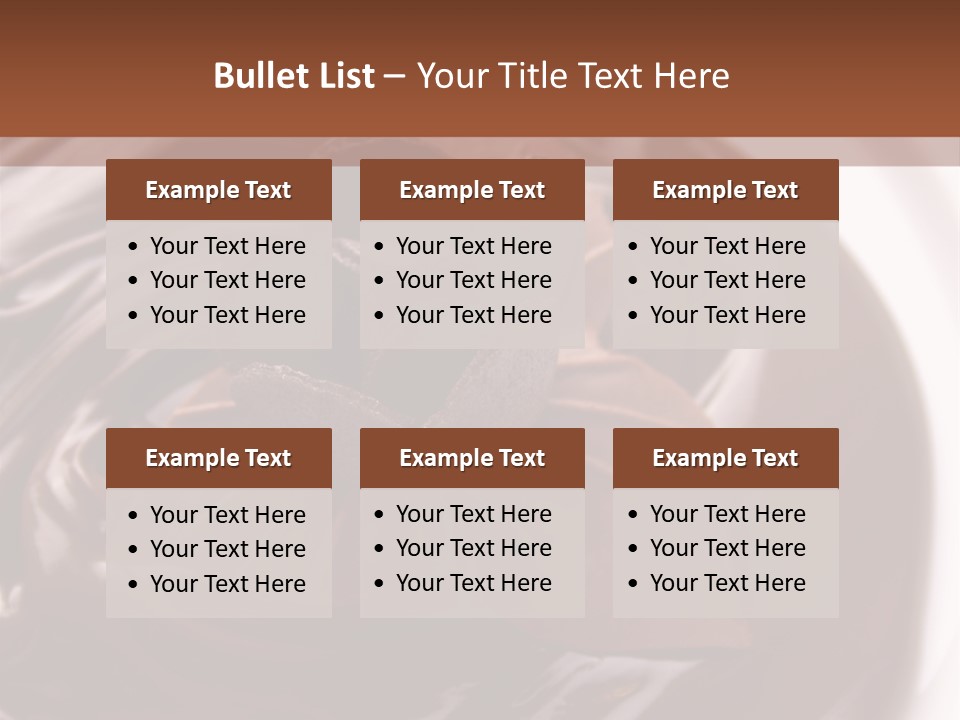 Cream Garnish Shaving PowerPoint Template