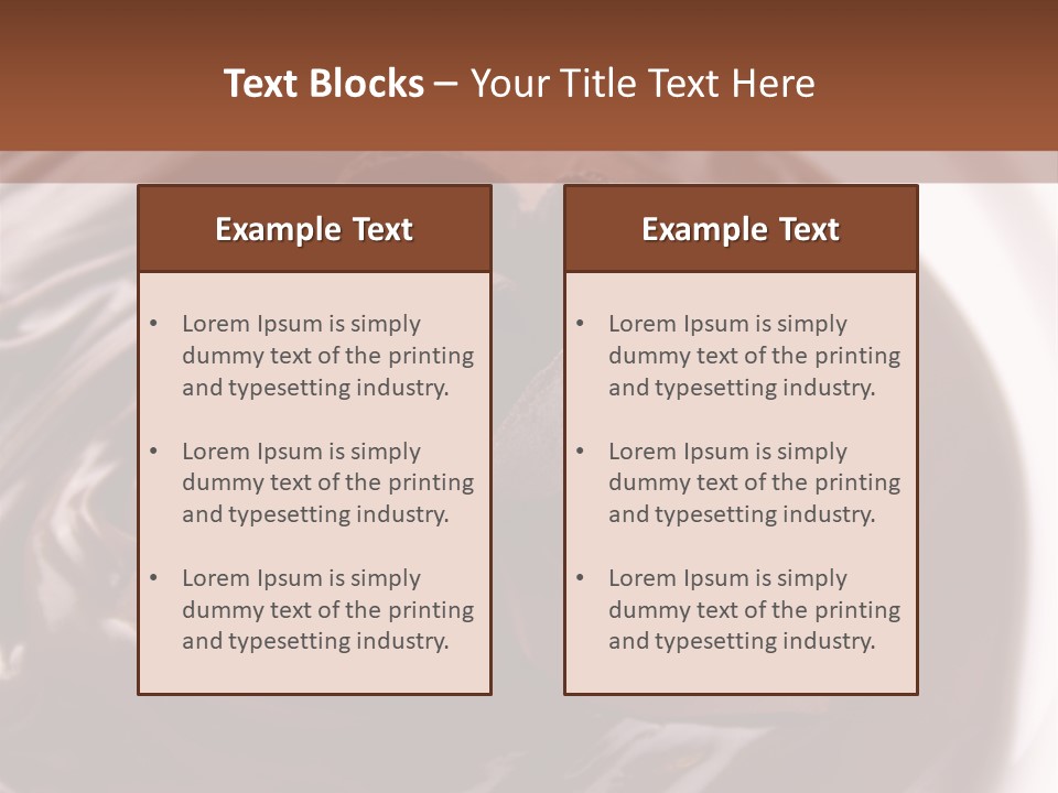 Cream Garnish Shaving PowerPoint Template