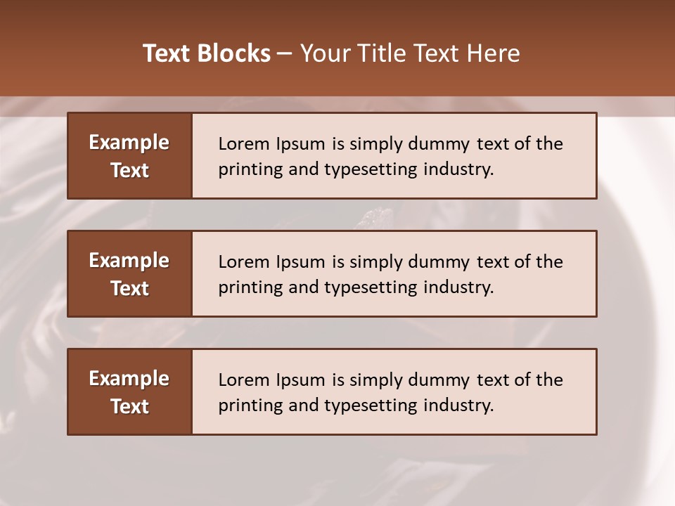 Cream Garnish Shaving PowerPoint Template