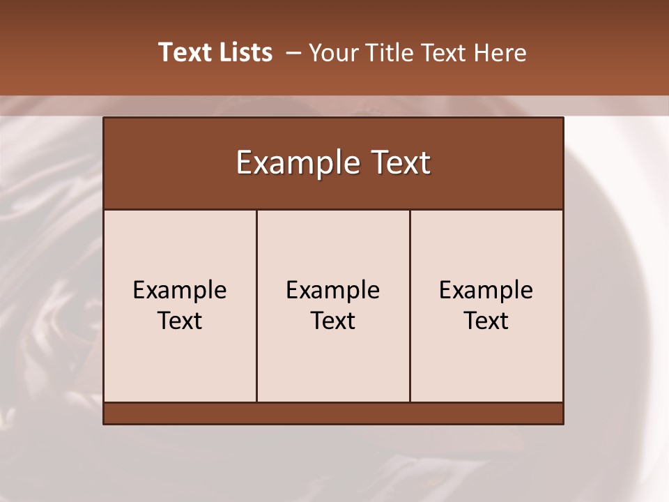 Cream Garnish Shaving PowerPoint Template