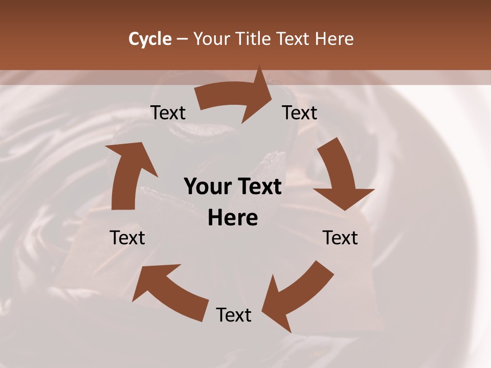 Cream Garnish Shaving PowerPoint Template