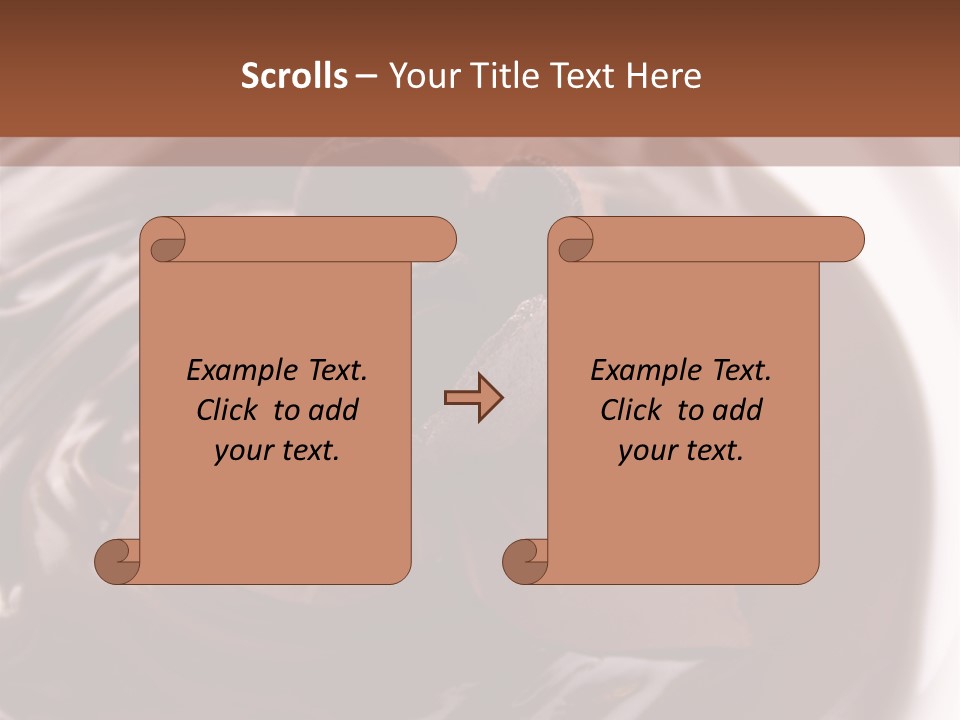 Cream Garnish Shaving PowerPoint Template