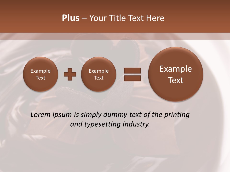Cream Garnish Shaving PowerPoint Template