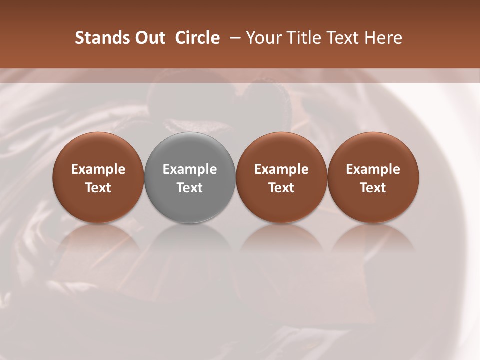 Cream Garnish Shaving PowerPoint Template