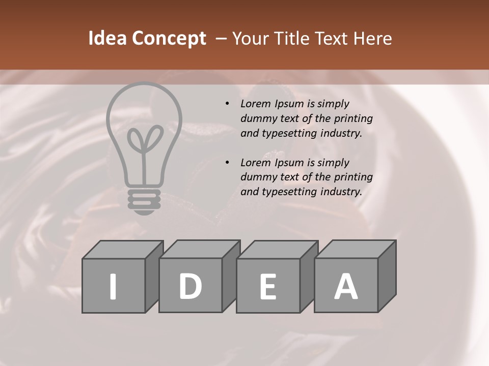 Cream Garnish Shaving PowerPoint Template