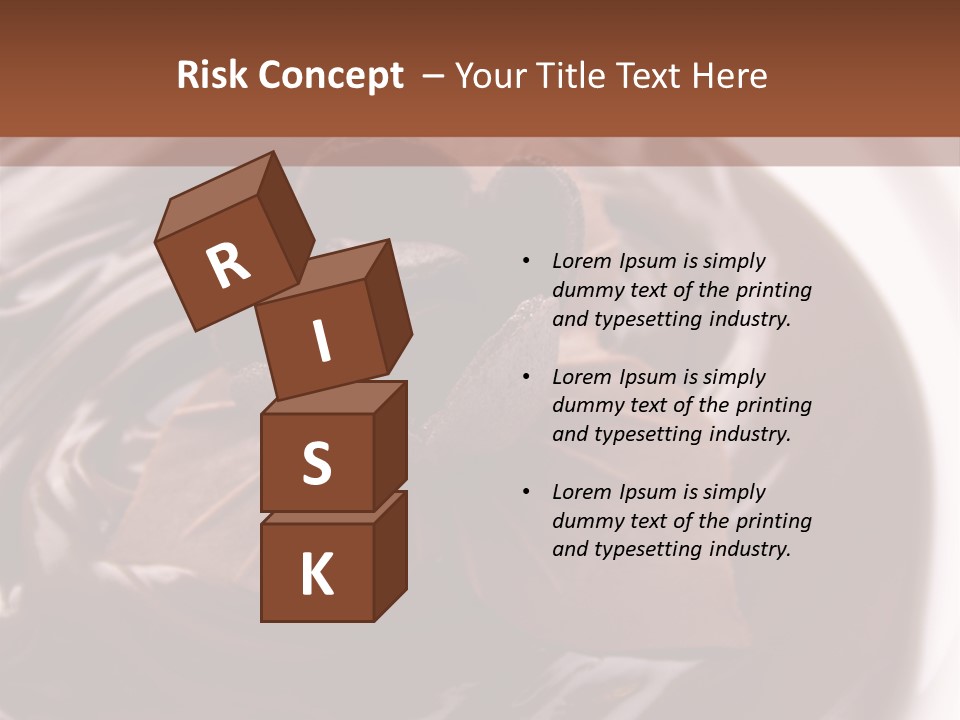 Cream Garnish Shaving PowerPoint Template