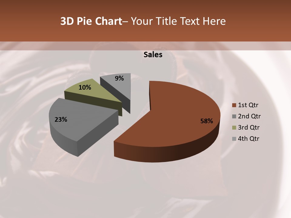 Cream Garnish Shaving PowerPoint Template
