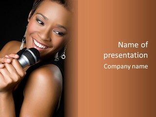 Young Kareoke Joy PowerPoint Template