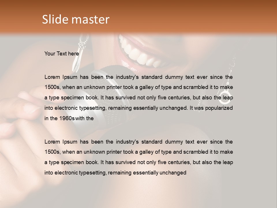 Young Kareoke Joy PowerPoint Template