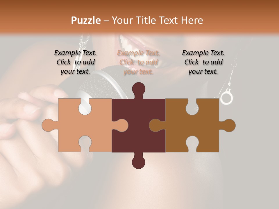 Young Kareoke Joy PowerPoint Template