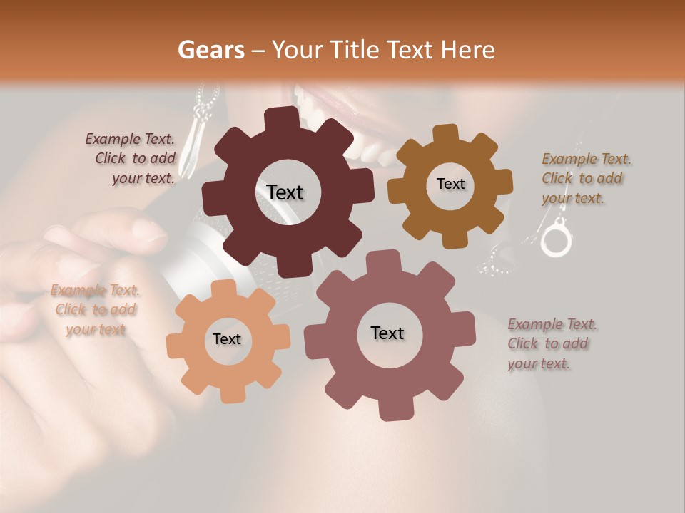 Young Kareoke Joy PowerPoint Template