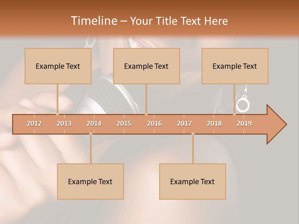 Young Kareoke Joy PowerPoint Template