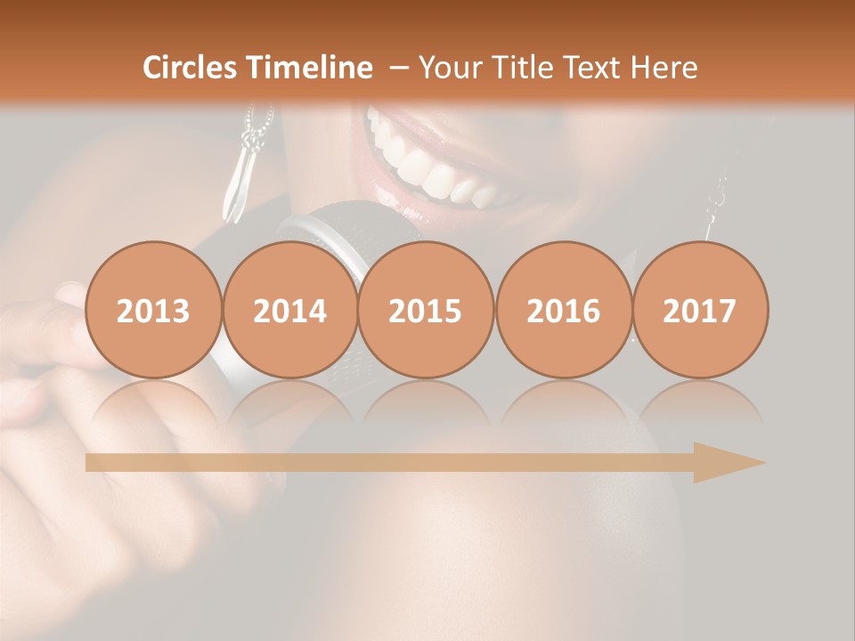 Young Kareoke Joy PowerPoint Template