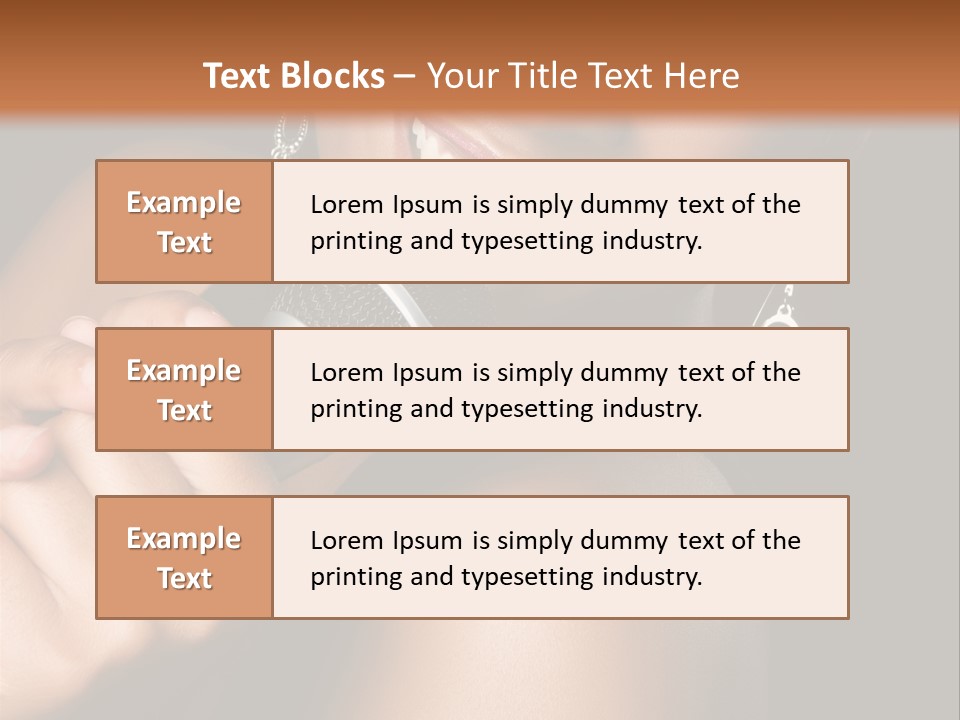 Young Kareoke Joy PowerPoint Template