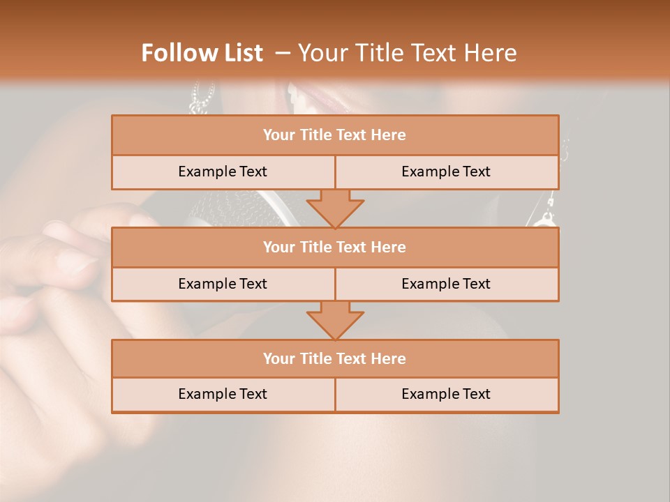 Young Kareoke Joy PowerPoint Template