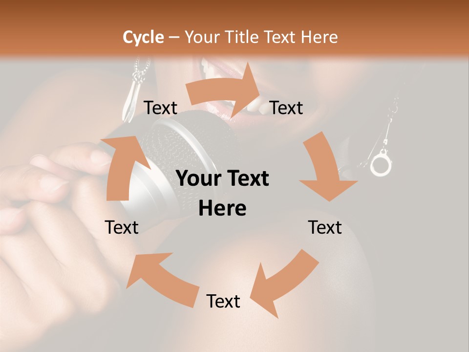 Young Kareoke Joy PowerPoint Template