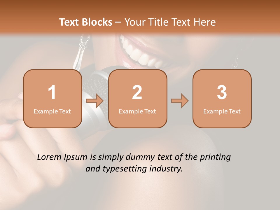 Young Kareoke Joy PowerPoint Template