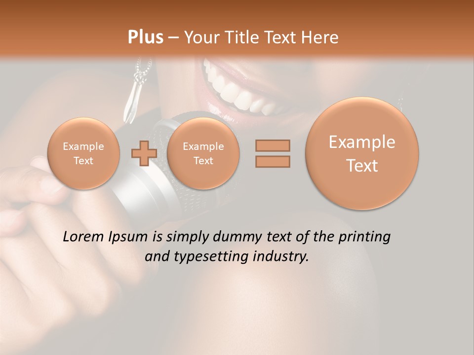 Young Kareoke Joy PowerPoint Template