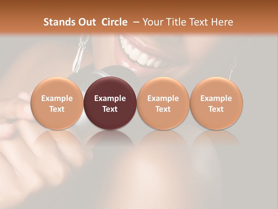 Young Kareoke Joy PowerPoint Template