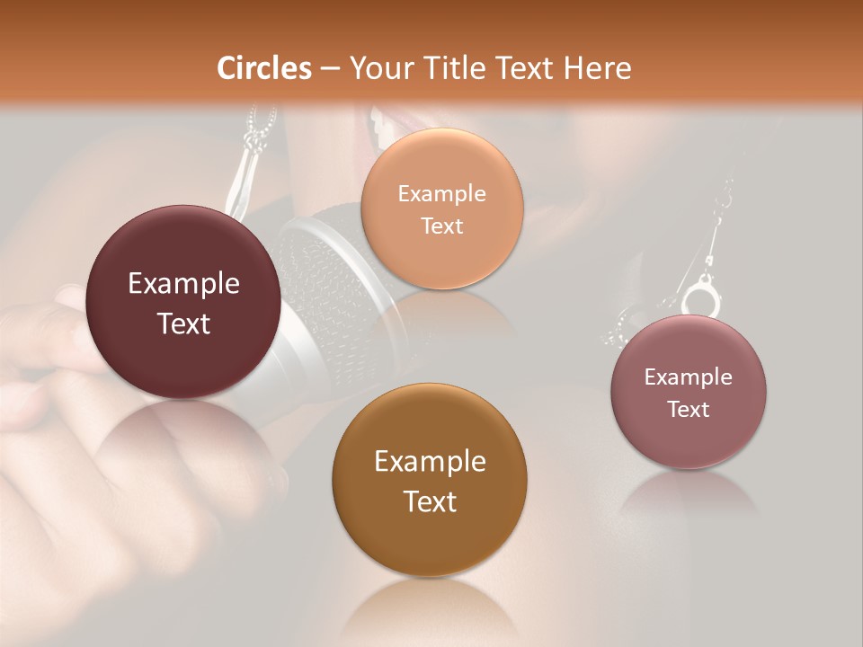 Young Kareoke Joy PowerPoint Template