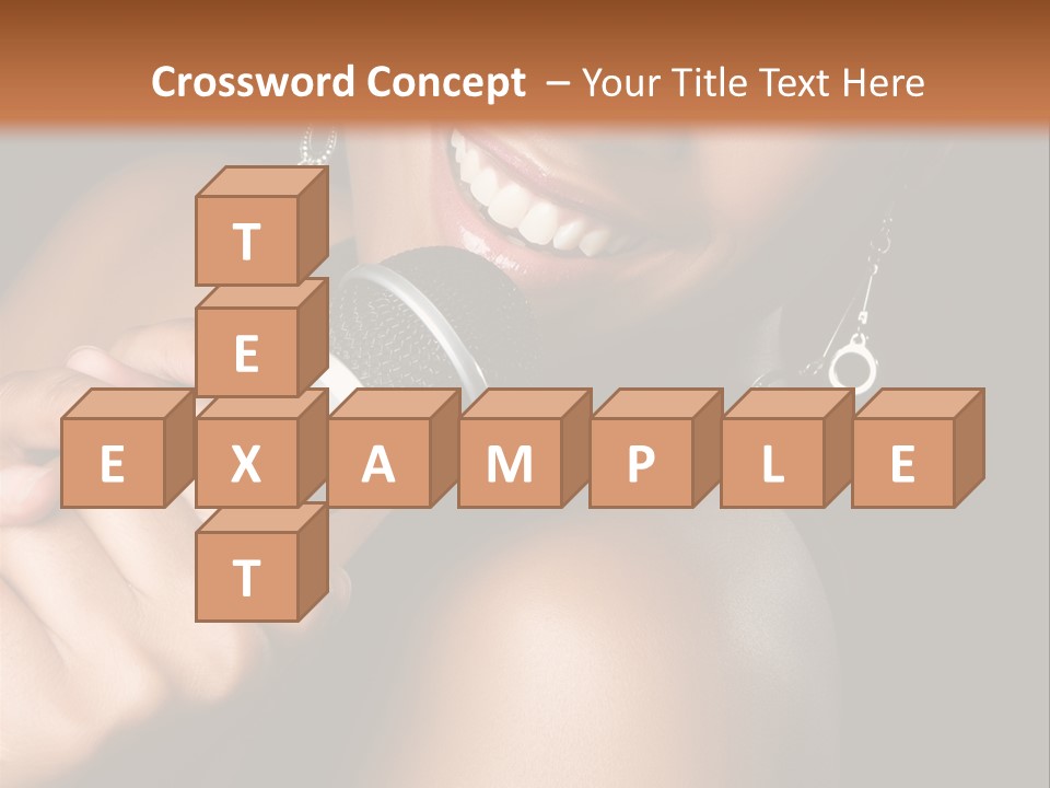 Young Kareoke Joy PowerPoint Template