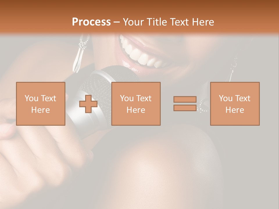 Young Kareoke Joy PowerPoint Template