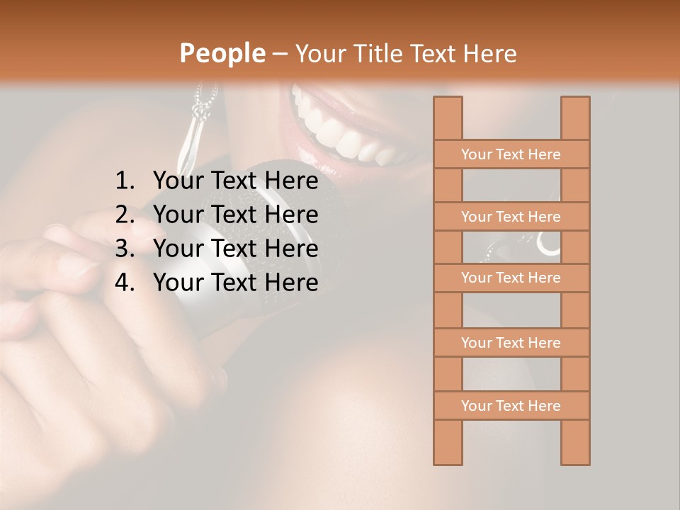 Young Kareoke Joy PowerPoint Template