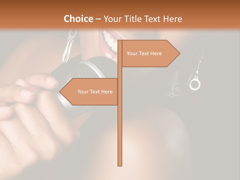 Young Kareoke Joy PowerPoint Template