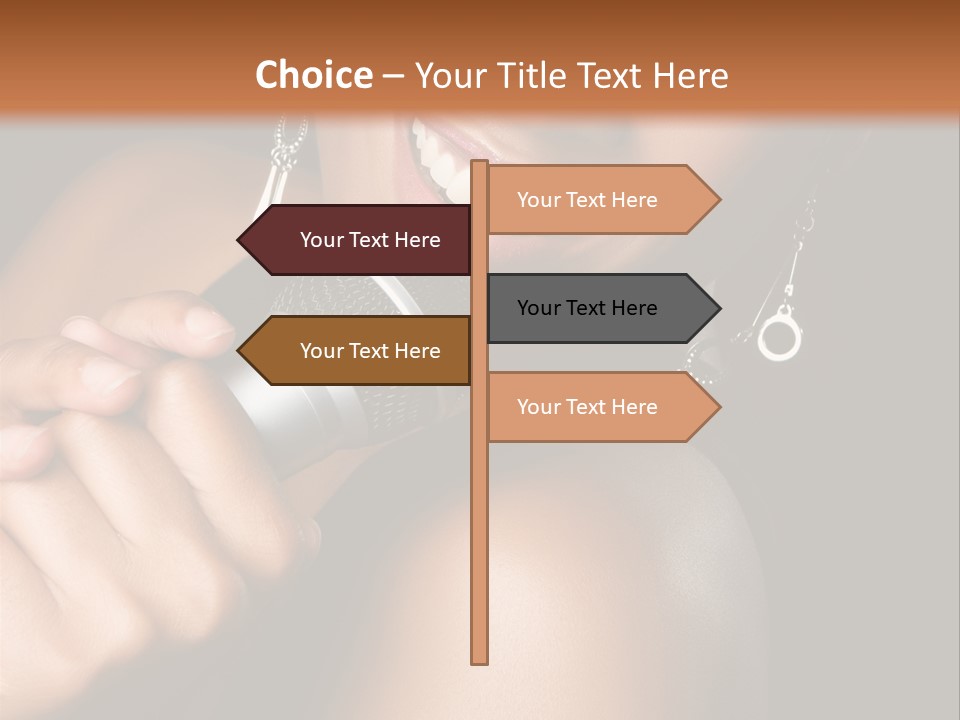 Young Kareoke Joy PowerPoint Template