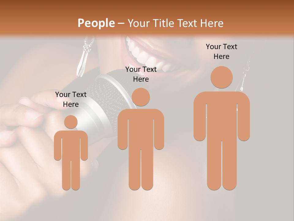 Young Kareoke Joy PowerPoint Template