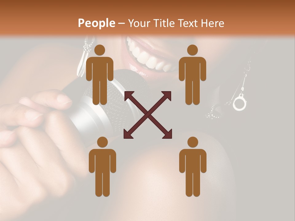 Young Kareoke Joy PowerPoint Template