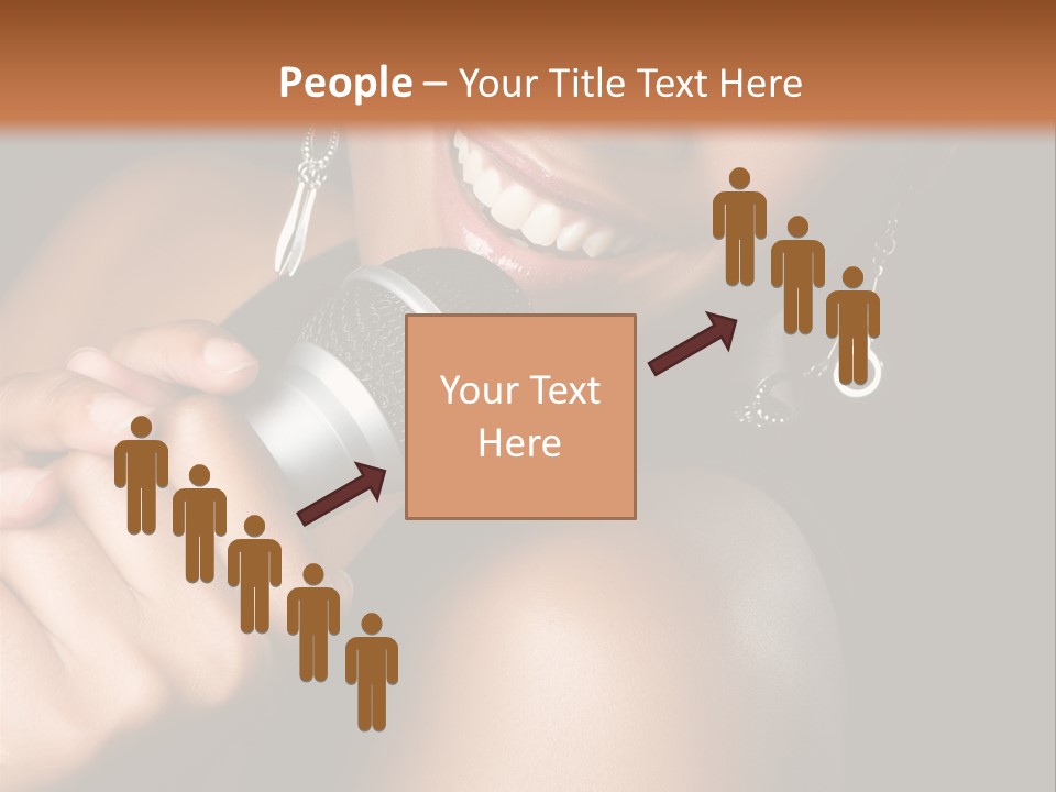 Young Kareoke Joy PowerPoint Template