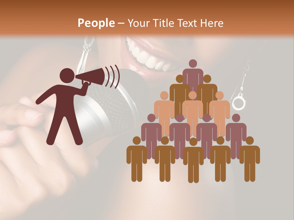 Young Kareoke Joy PowerPoint Template