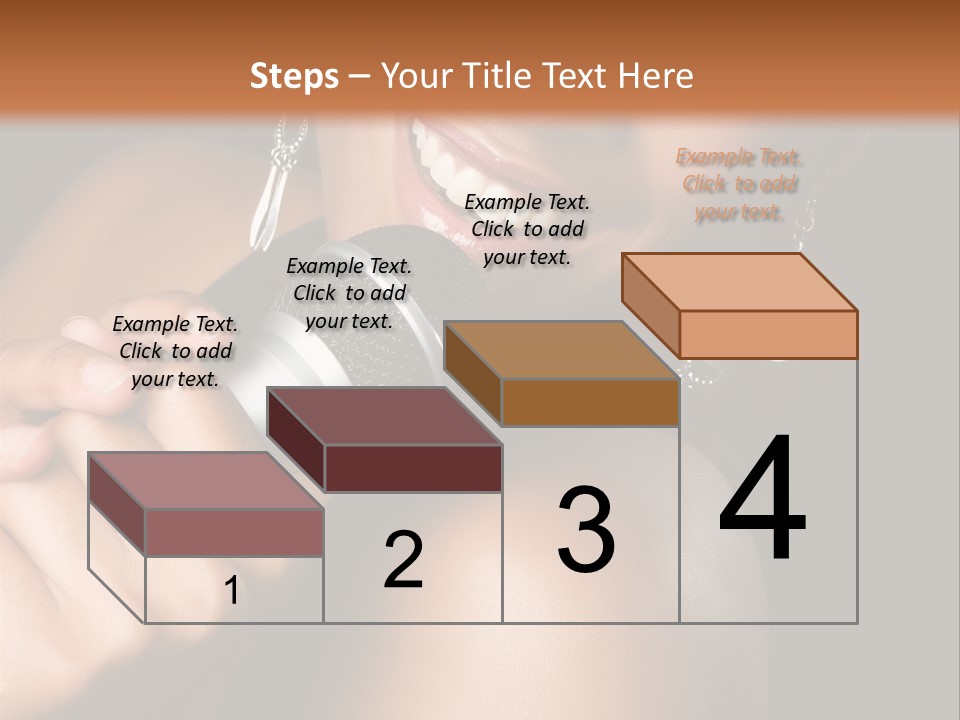 Young Kareoke Joy PowerPoint Template