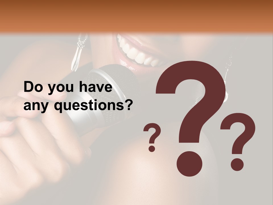 Young Kareoke Joy PowerPoint Template