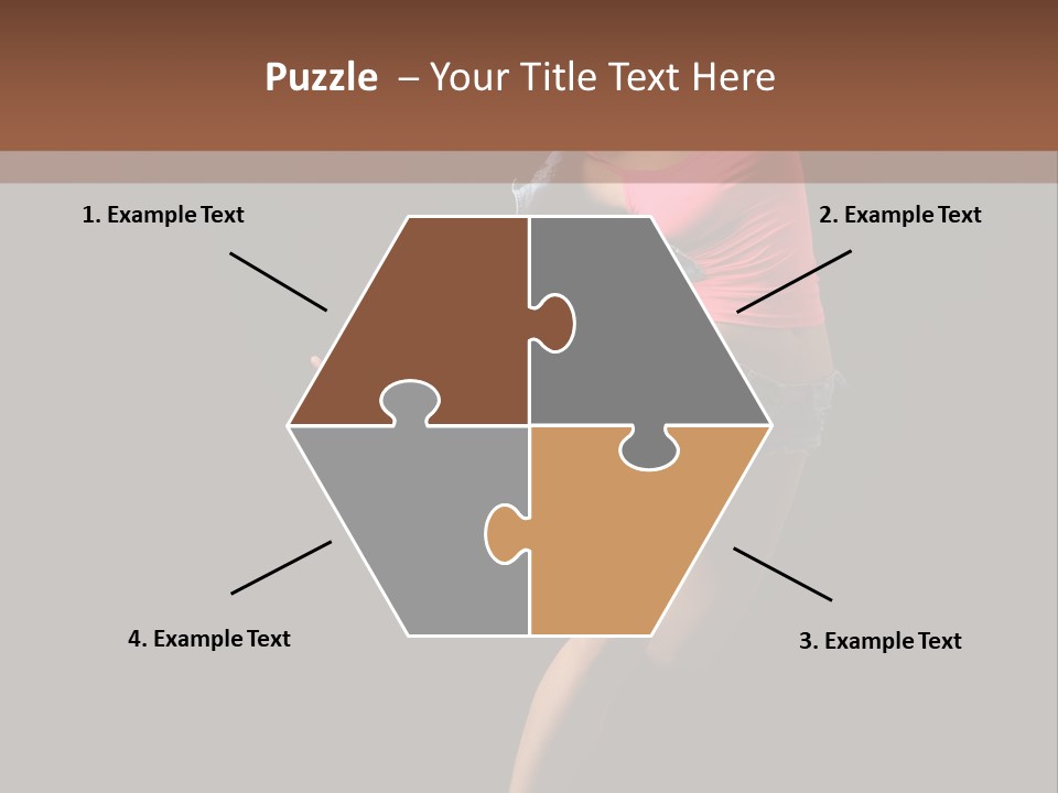 A Woman Dancing In The Air With Her Arms Outstretched PowerPoint Template