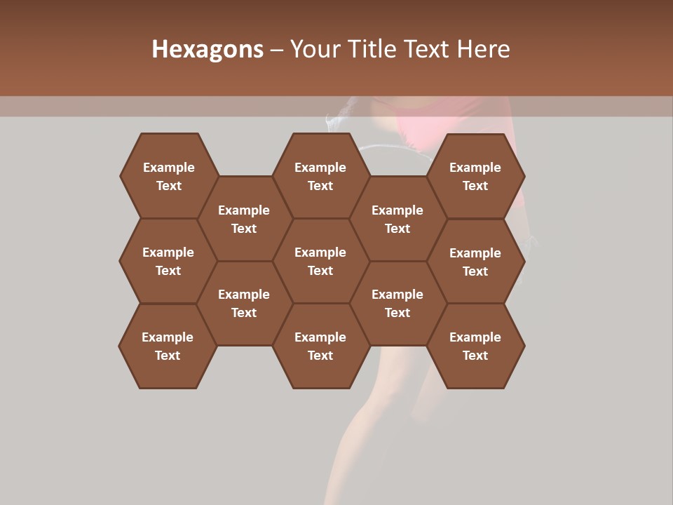 A Woman Dancing In The Air With Her Arms Outstretched PowerPoint Template