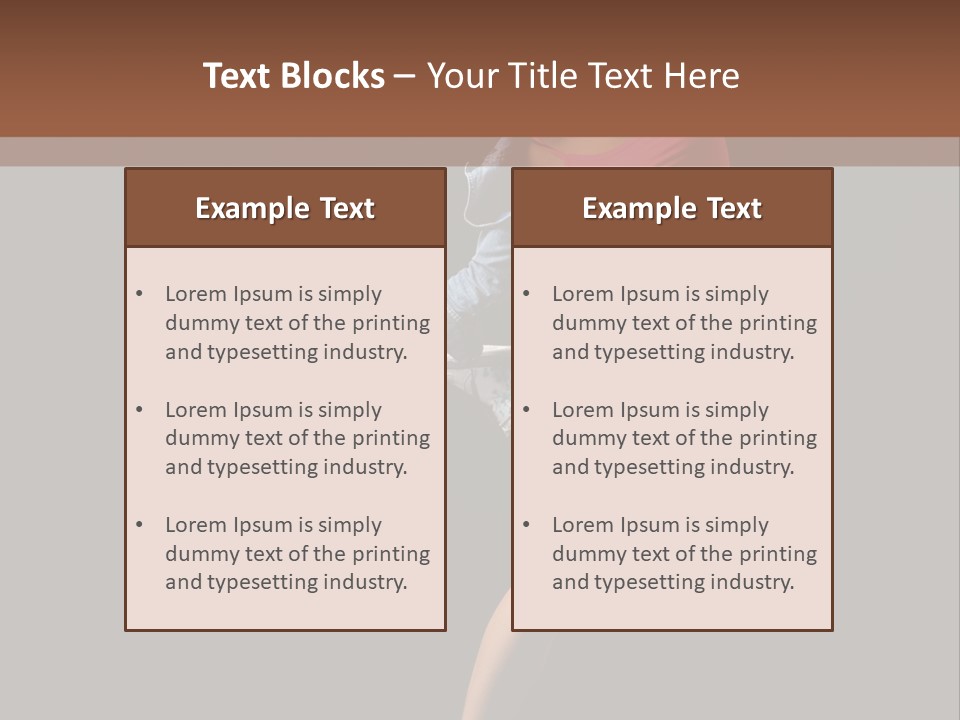A Woman Dancing In The Air With Her Arms Outstretched PowerPoint Template