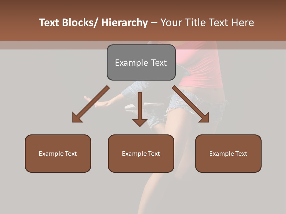 A Woman Dancing In The Air With Her Arms Outstretched PowerPoint Template