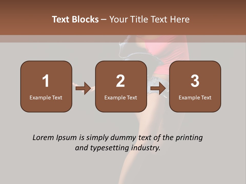 A Woman Dancing In The Air With Her Arms Outstretched PowerPoint Template