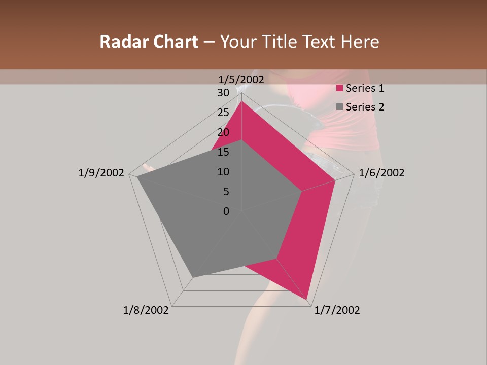 A Woman Dancing In The Air With Her Arms Outstretched PowerPoint Template