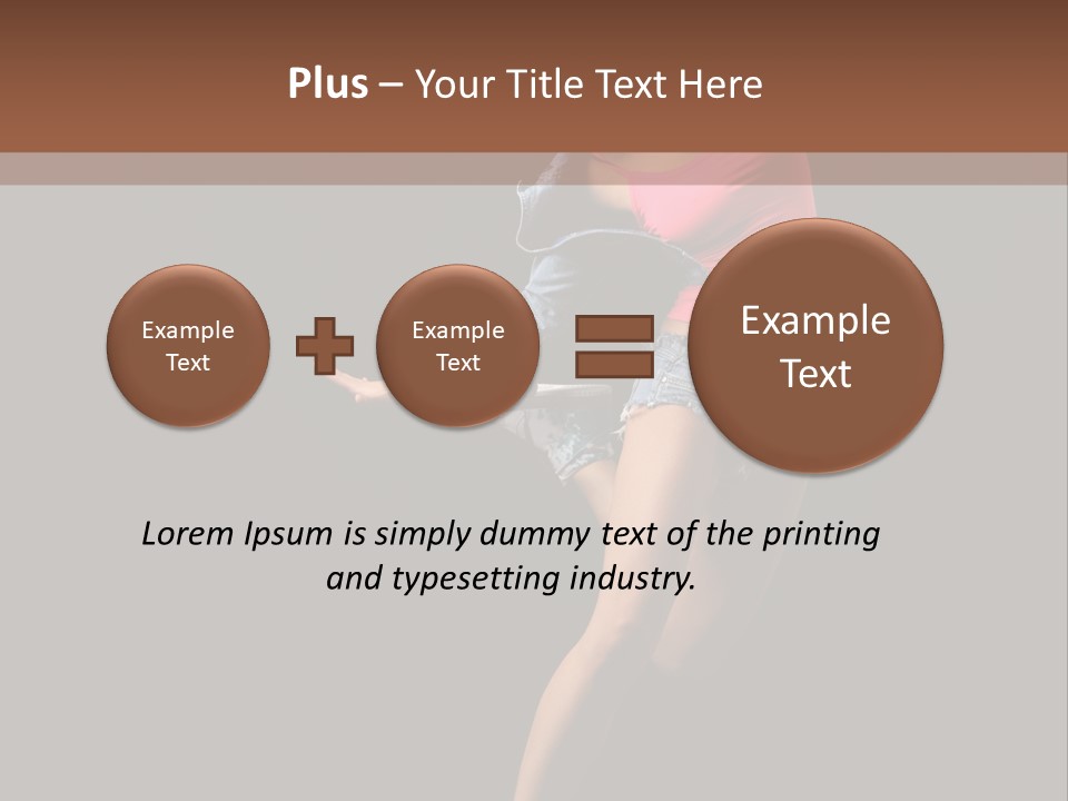 A Woman Dancing In The Air With Her Arms Outstretched PowerPoint Template